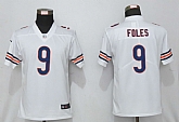 Women Nike Chicago Bears 9 Foles White Alternate Vapor Untouchable Limited Jersey,baseball caps,new era cap wholesale,wholesale hats